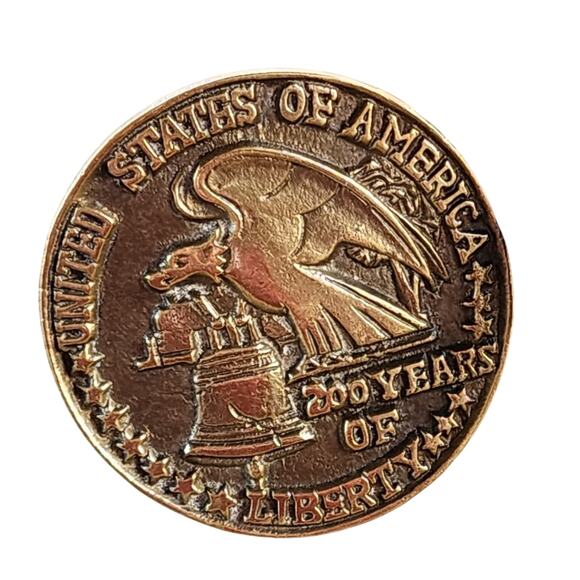 VTG United States of America 200 Years of Liberty Detachable Buckle & Black Belt - Picture 2 of 5